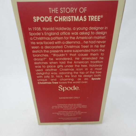 Spode Ceramic Santa Claus Bell Christmas Tree New In Box 5” Decor, Collectable - Picture 9 of 9